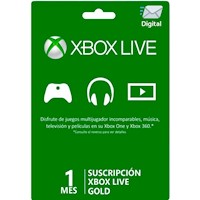 Xbox Live Gold 1 Mes Global- Xbox One/ 360 [Digital]